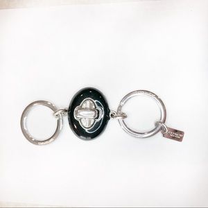 Double sided Coach keychain